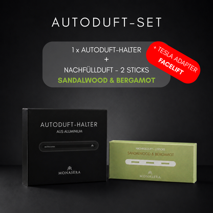 TESLA Facelift Halter + Sandelholz & Bergamotte - Starter Set - (Highland & Juniper)