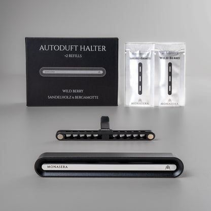 Autoduft Halter in Silber - inkl. zwei Autodüfte